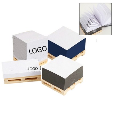Wooden Pallet Design Self-Adhesive Note Cube